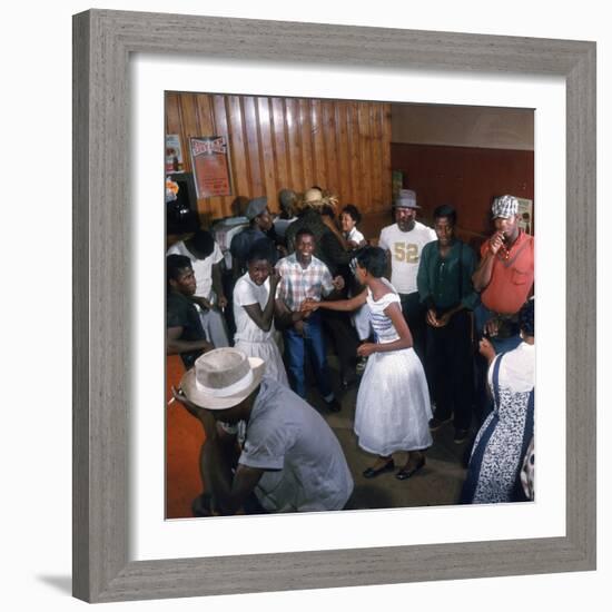 African Americans Dancing to the Jukebox at the Harlem Cafe-Margaret Bourke-White-Framed Photographic Print