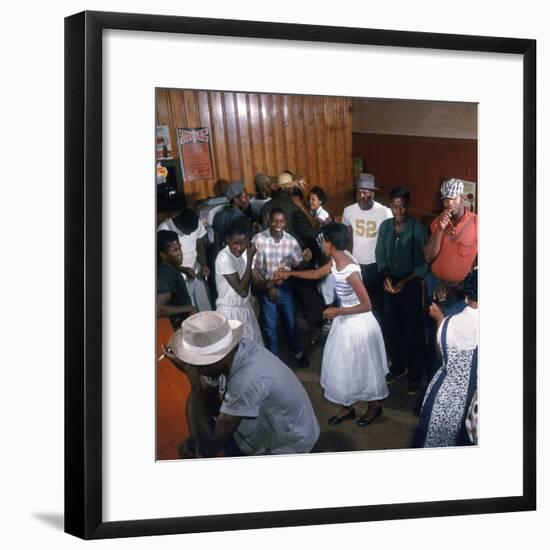 African Americans Dancing to the Jukebox at the Harlem Cafe-Margaret Bourke-White-Framed Photographic Print