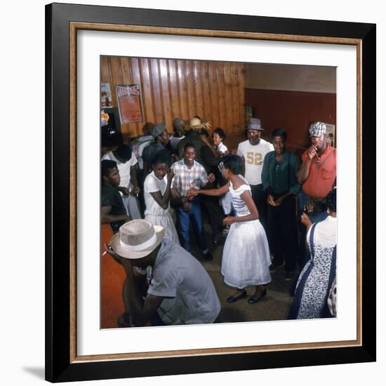 African Americans Dancing to the Jukebox at the Harlem Cafe-Margaret Bourke-White-Framed Photographic Print