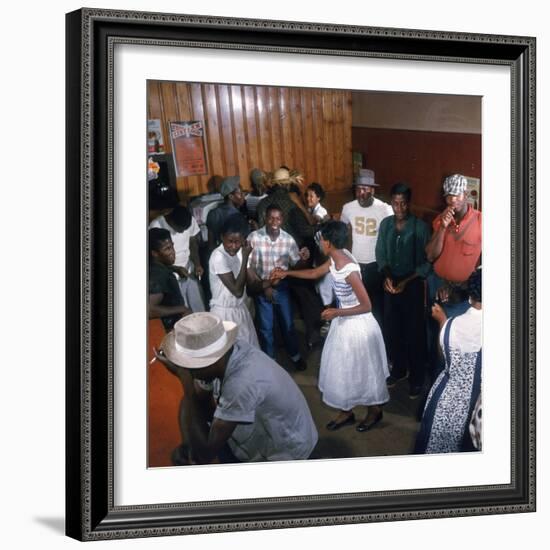 African Americans Dancing to the Jukebox at the Harlem Cafe-Margaret Bourke-White-Framed Photographic Print