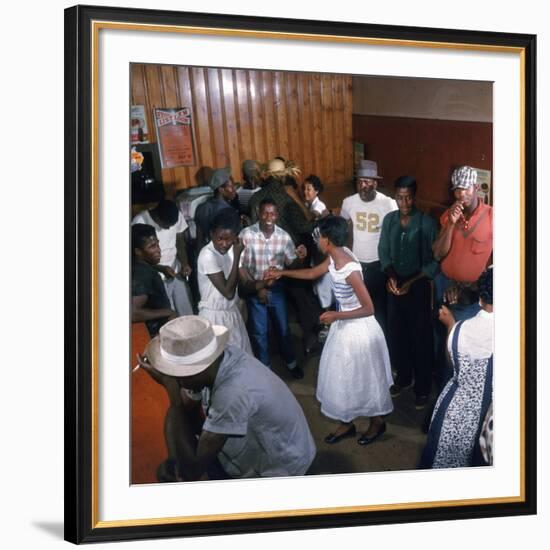 African Americans Dancing to the Jukebox at the Harlem Cafe-Margaret Bourke-White-Framed Photographic Print