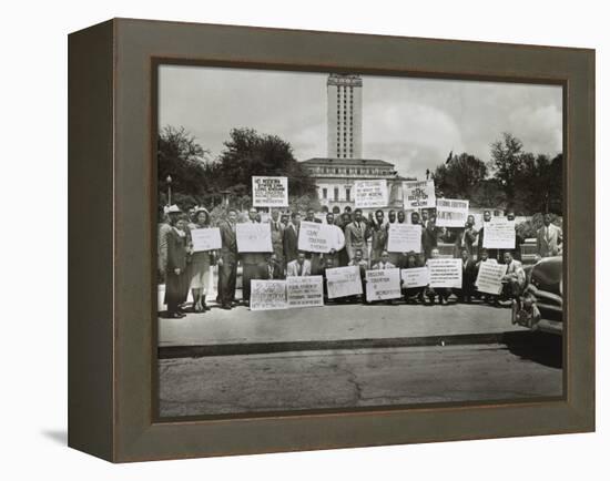 African Americans Demonstrate Against Segregation at the University of Texas, Austin-null-Framed Stretched Canvas