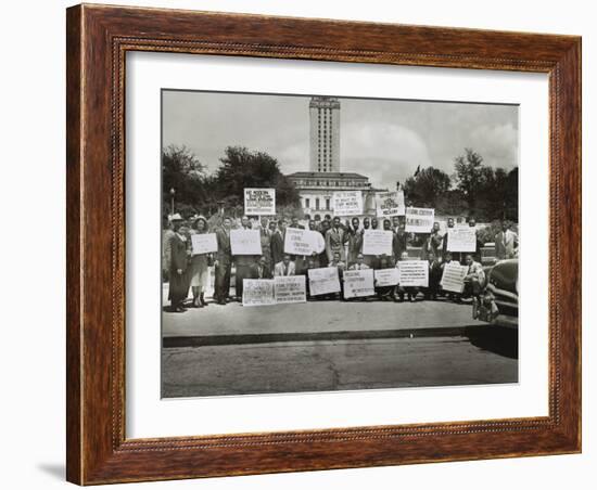 African Americans Demonstrate Against Segregation at the University of Texas, Austin-null-Framed Photo