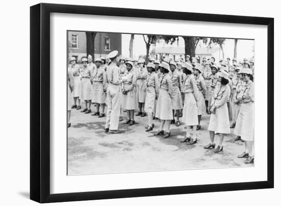 African Americans in the Women's Army Auxiliary Corps in 1941-null-Framed Photo