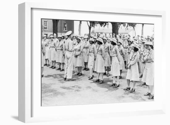 African Americans in the Women's Army Auxiliary Corps in 1941-null-Framed Photo