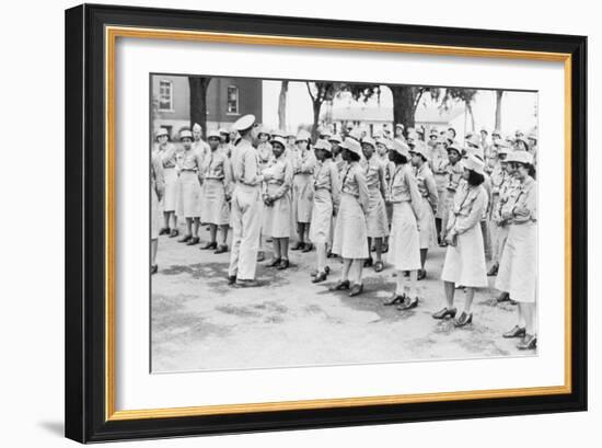 African Americans in the Women's Army Auxiliary Corps in 1941-null-Framed Photo