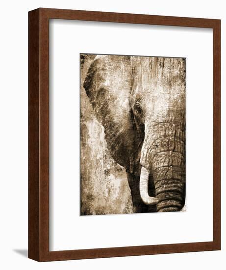 African Animals I - Sepia-Eric Yang-Framed Premium Giclee Print