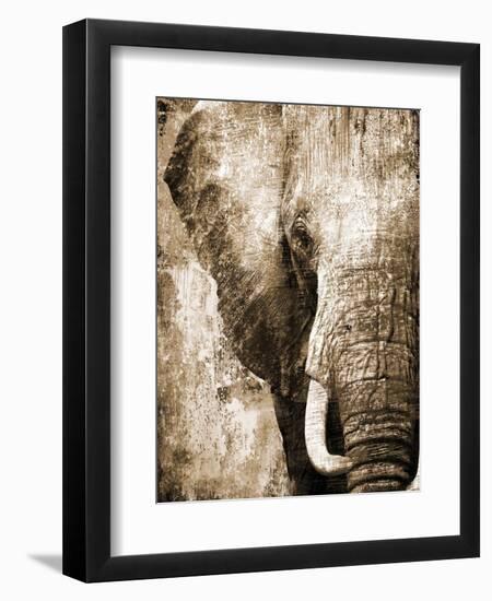 African Animals I - Sepia-Eric Yang-Framed Art Print