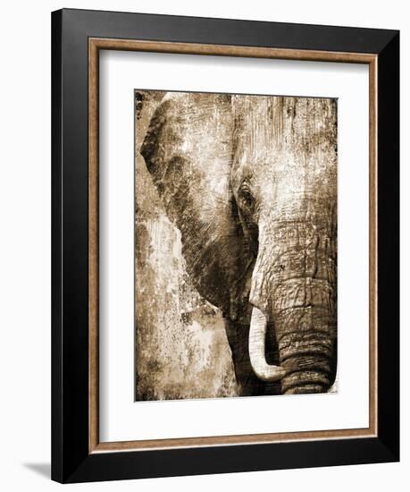 African Animals I - Sepia-Eric Yang-Framed Art Print