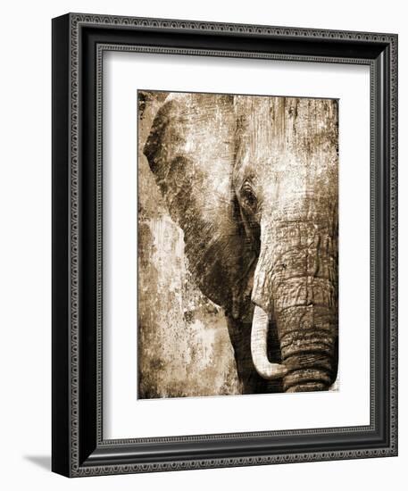 African Animals I - Sepia-Eric Yang-Framed Art Print