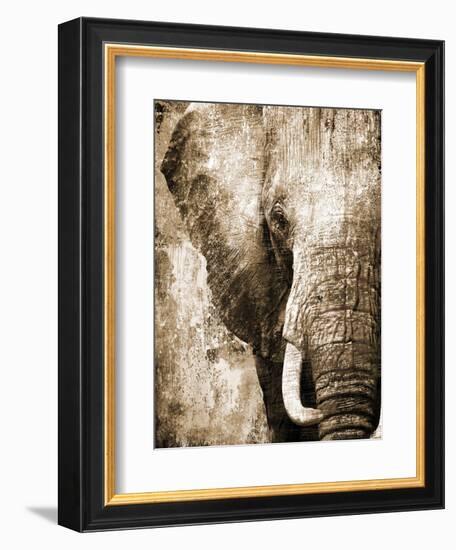 African Animals I - Sepia-Eric Yang-Framed Art Print