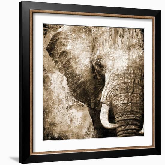 African Animals I - Sepia-Eric Yang-Framed Art Print