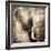 African Animals I - Sepia-Eric Yang-Framed Art Print