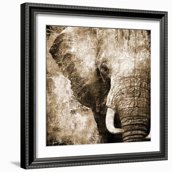 African Animals I - Sepia-Eric Yang-Framed Art Print