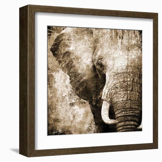 African Animals I - Sepia-Eric Yang-Framed Art Print