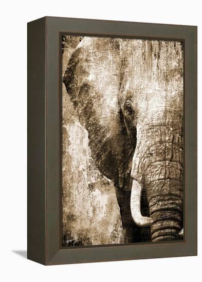 African Animals I - Sepia-Eric Yang-Framed Stretched Canvas