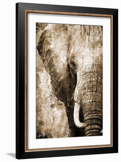 African Animals I - Sepia-Eric Yang-Framed Art Print