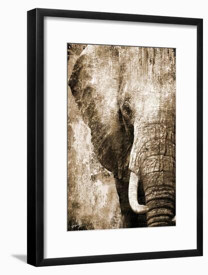 African Animals I - Sepia-Eric Yang-Framed Art Print