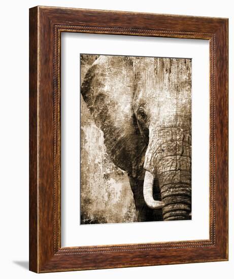 African Animals I - Sepia-Eric Yang-Framed Art Print