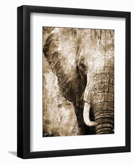 African Animals I - Sepia-Eric Yang-Framed Art Print