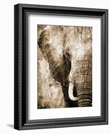 African Animals I - Sepia-Eric Yang-Framed Art Print