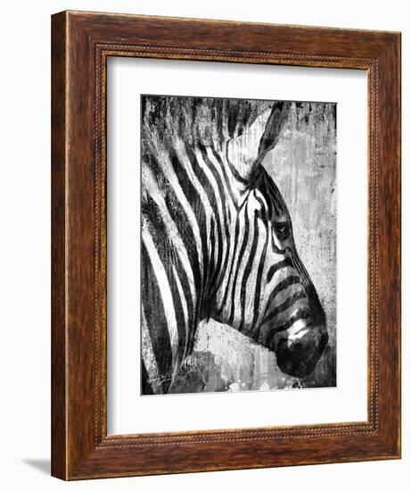 African Animals II - Grey-Eric Yang-Framed Art Print