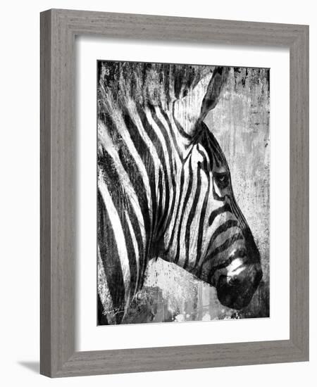 African Animals II - Grey-Eric Yang-Framed Art Print