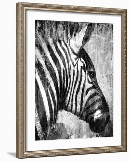 African Animals II - Grey-Eric Yang-Framed Art Print