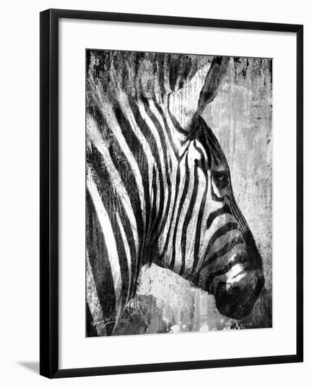 African Animals II - Grey-Eric Yang-Framed Art Print