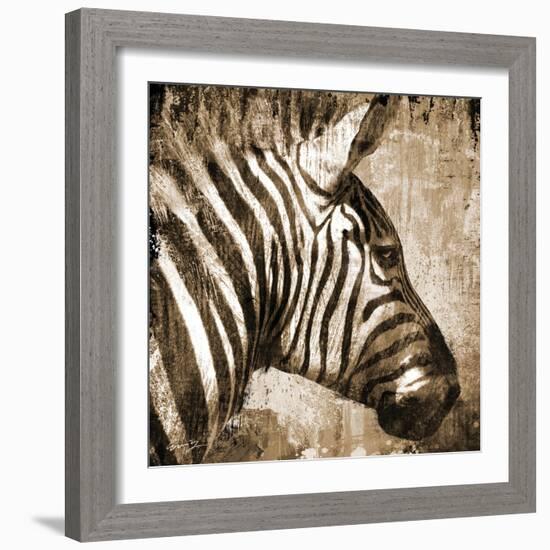 African Animals II - Sepia-Eric Yang-Framed Art Print