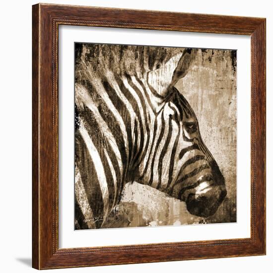 African Animals II - Sepia-Eric Yang-Framed Art Print