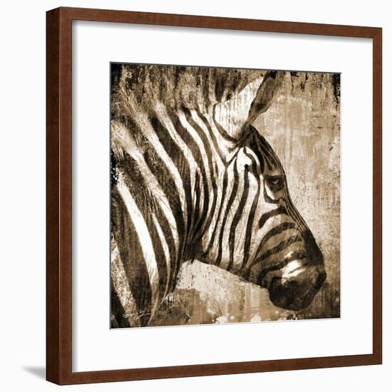 African Animals II - Sepia-Eric Yang-Framed Art Print