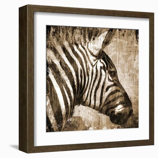 African Animals II - Sepia-Eric Yang-Framed Art Print