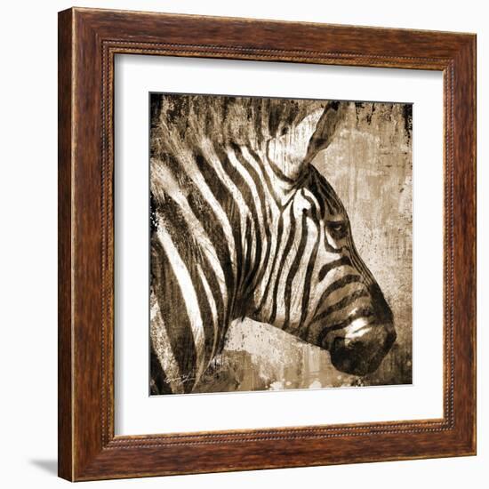 African Animals II - Sepia-Eric Yang-Framed Art Print