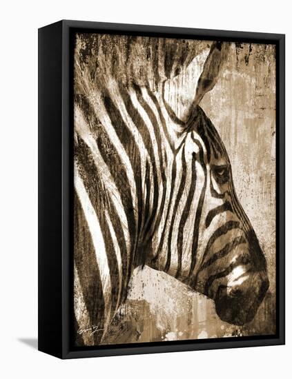 African Animals II - Sepia-Eric Yang-Framed Stretched Canvas