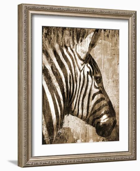 African Animals II - Sepia-Eric Yang-Framed Art Print