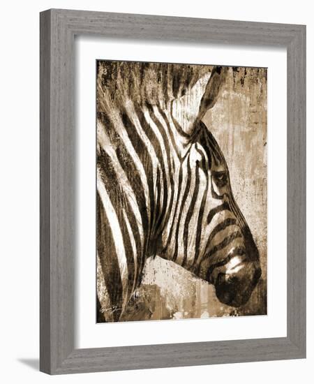 African Animals II - Sepia-Eric Yang-Framed Art Print