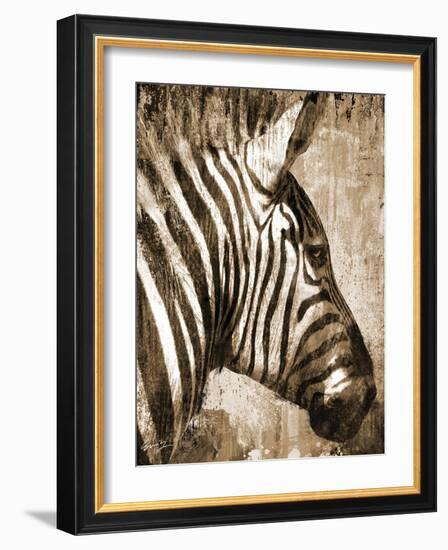 African Animals II - Sepia-Eric Yang-Framed Art Print