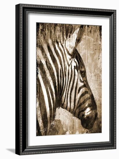 African Animals II - Sepia-Eric Yang-Framed Premium Giclee Print