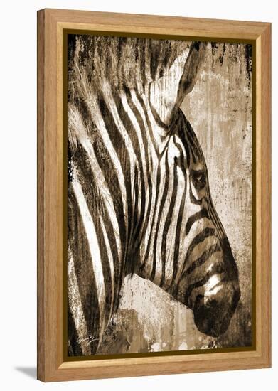 African Animals II - Sepia-Eric Yang-Framed Stretched Canvas