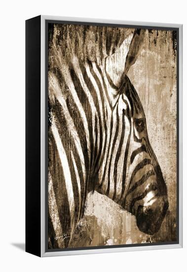 African Animals II - Sepia-Eric Yang-Framed Stretched Canvas