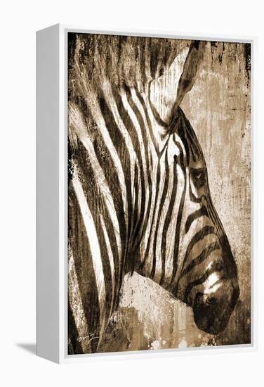 African Animals II - Sepia-Eric Yang-Framed Stretched Canvas