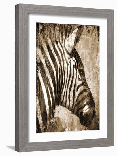 African Animals II - Sepia-Eric Yang-Framed Art Print