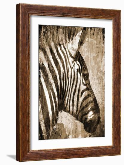 African Animals II - Sepia-Eric Yang-Framed Art Print