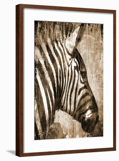 African Animals II - Sepia-Eric Yang-Framed Art Print