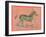 African Animals on Coral III-Studio W-Framed Art Print