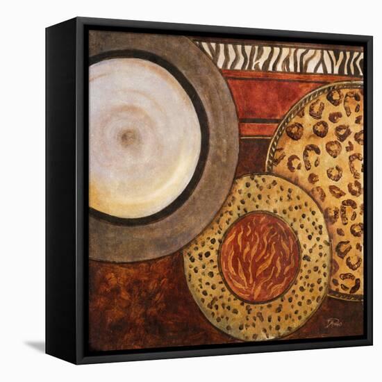 African Circles II-Patricia Pinto-Framed Stretched Canvas