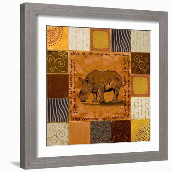 African Collage I-Patricia Pinto-Framed Art Print