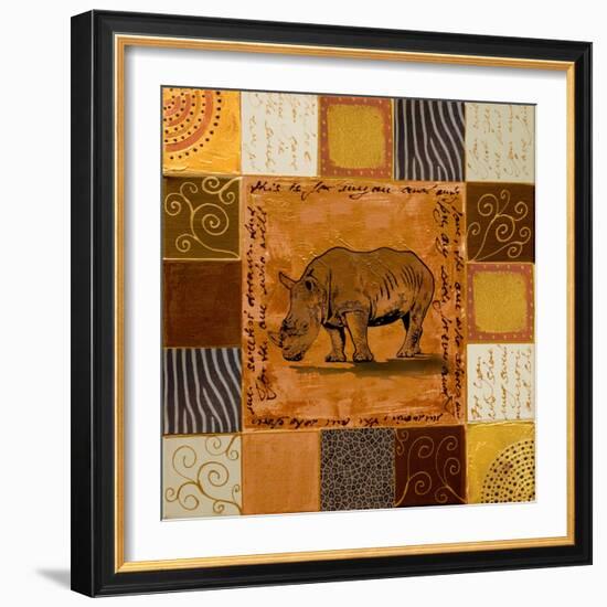 African Collage I-Patricia Pinto-Framed Art Print