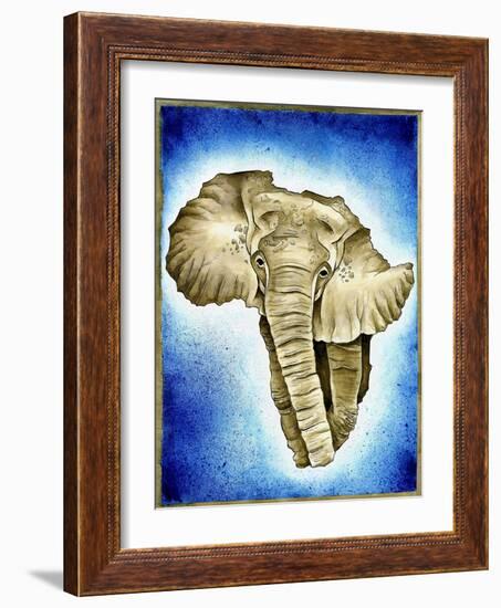 African Continent Watercolor-Ben Heine-Framed Giclee Print